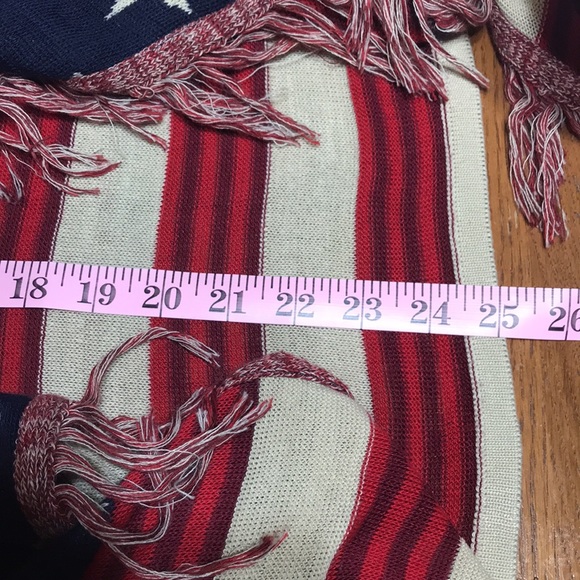 Patriotic Flag Themed sweater vest/tunic size S - Picture 10 of 10